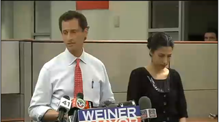 Illustration for article titled Anthony Weiner and Huma Abedin Make Faces